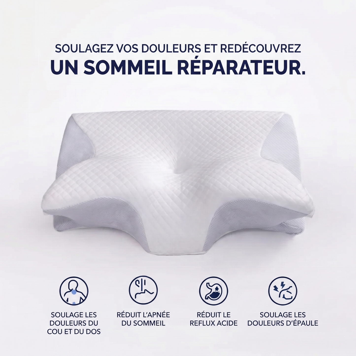 Cozy Sleep™ 2.0 — L'Oreiller Cervical Orthopédique
