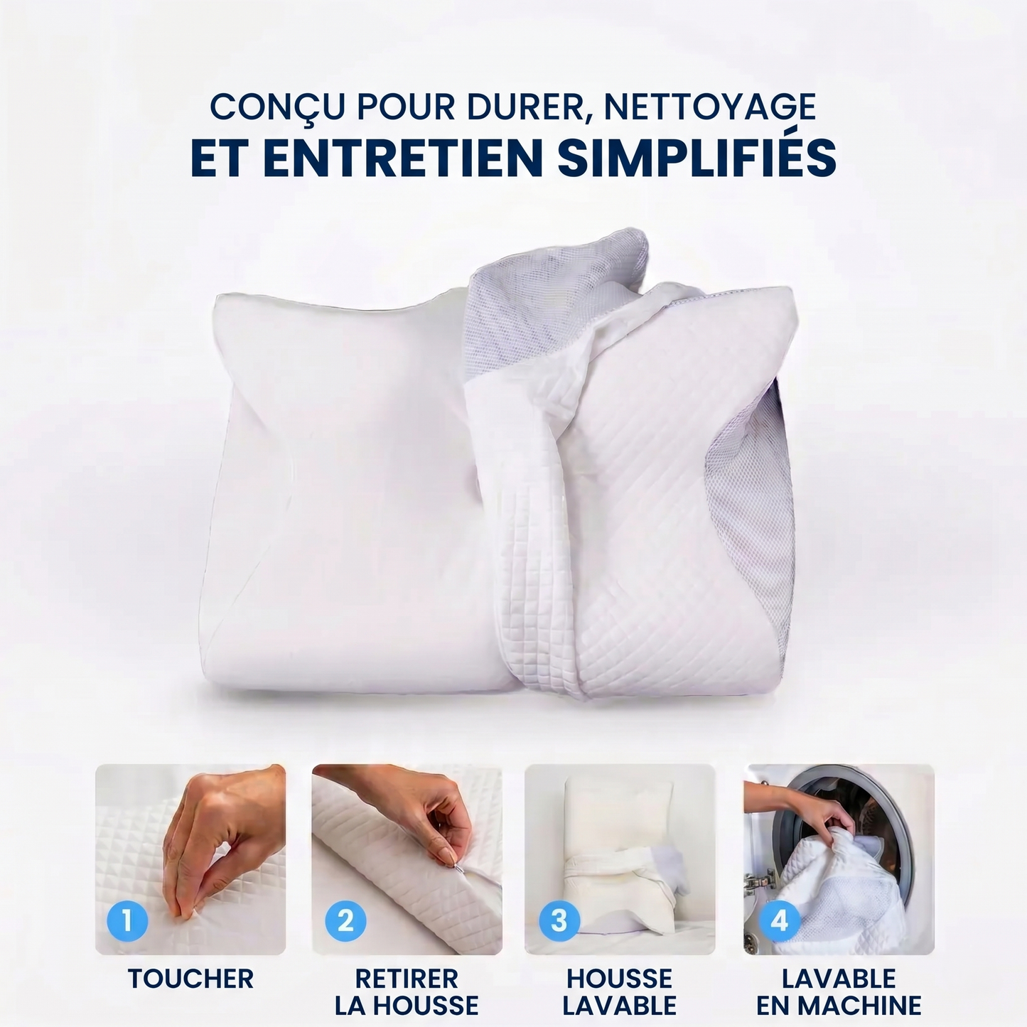 Cozy Sleep™ 2.0 — L'Oreiller Cervical Orthopédique