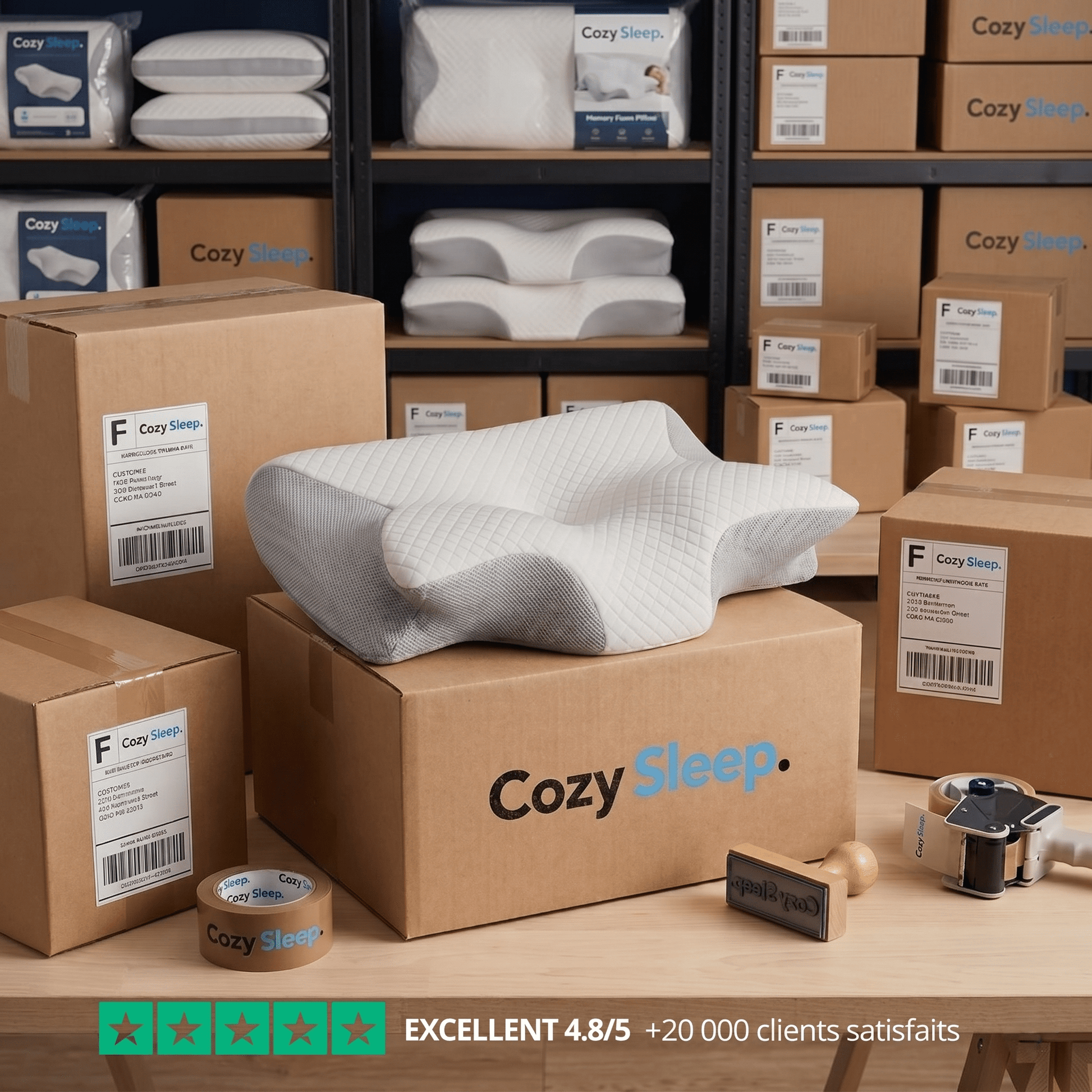 Cozy Sleep™ 2.0 — L'Oreiller Cervical Orthopédique - Cozy Sleep™