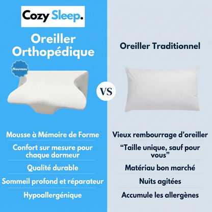 Cozy Sleep™ 2.0 — L'Oreiller Cervical Orthopédique - Cozy Sleep™